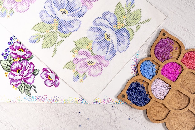 Kolekcja wzorów haftu